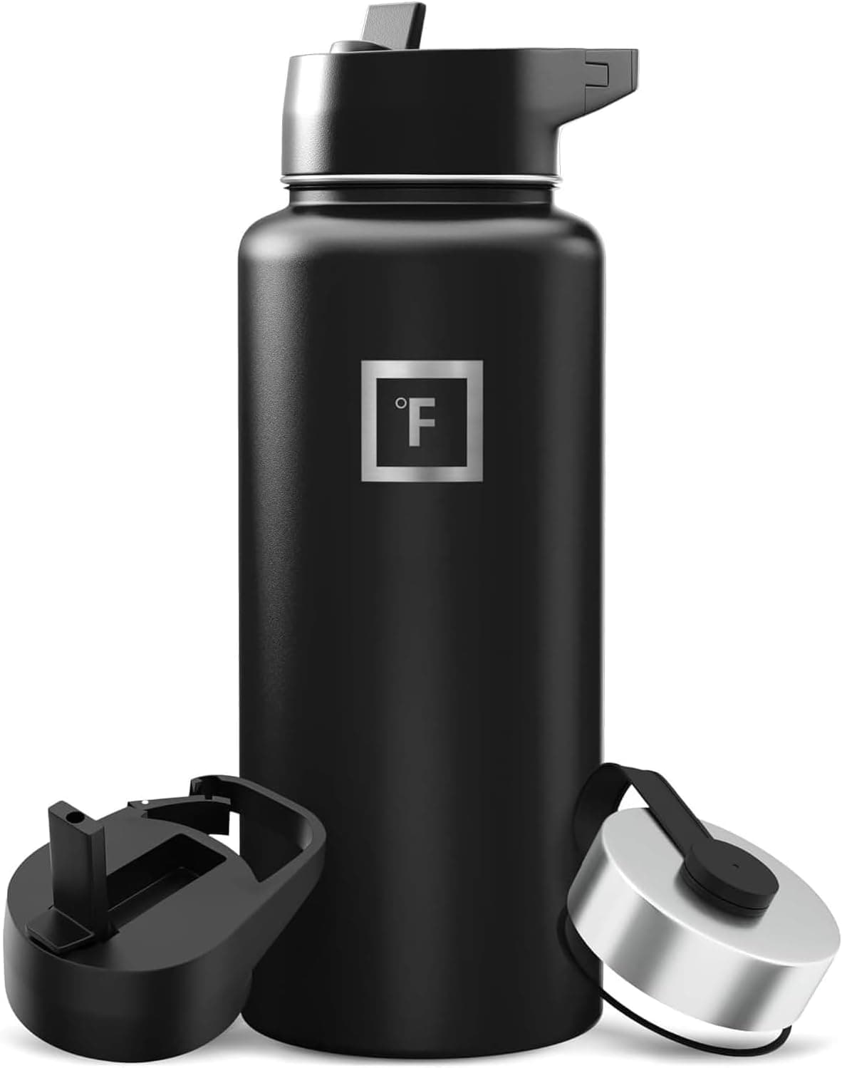 IRON FLASK Wide Mouth with 3 Lids, 32 oz